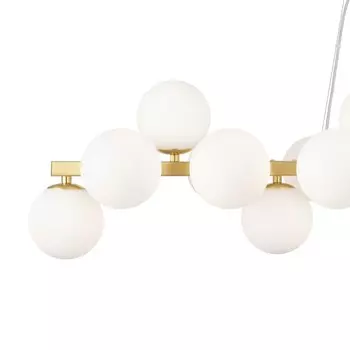 Светильник подвесной Maytoni MOD547PL-25BS, 25хG9, 28Вт, 123,5х23,8х133,9 см, цвет золото