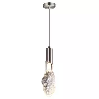 Светильник подвесной Odeon Light. Lia, 1х5Вт, Led, 85 мм, цвет матовый никель