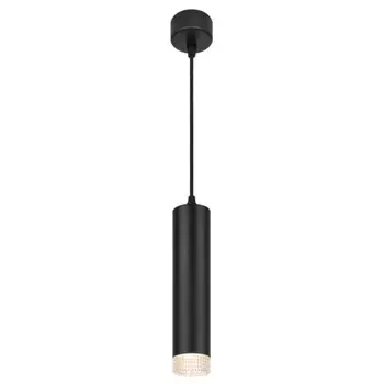 Светильник подвесной PL18 BK/CL MR16 GU10 потолочный цилиндр чёрный, прозрачный