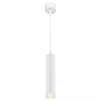 Светильник подвесной PL18 WH/CL MR16 GU10 потолочный цилиндр белый, прозрачный