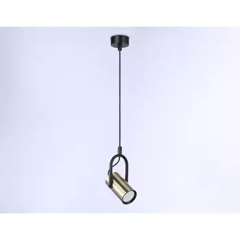 Светильник подвесной поворотный со сменной лампой Ambrella light, Move, TA13198, GU10, цвет чёрный, бронза