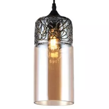 Светильник подвесной Rima 1xE27 40Вт, размер 13x13x83 см, цвет чёрный