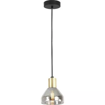Светильник подвесной Rivoli Kassandra 3118-201 1хЕ14, 40Вт, черный, латунь