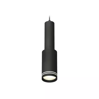 Светильник подвесной с акрилом Ambrella light, XP8162001, GX53 LED 12 Вт, цвет чёрный песок, белый матовый