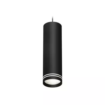 Светильник подвесной с акрилом Ambrella light, XP8192004, GX53 LED 12 Вт, цвет чёрный песок, белый матовый
