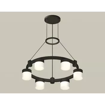 Светильник подвесной с акрилом Ambrella light, XR92051204, GX53 LED 12 Вт, цвет чёрный песок, белый матовый