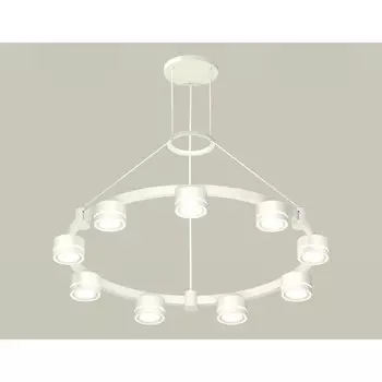 Светильник подвесной с акрилом Ambrella light, XR92031901, GX53 LED 12 Вт, цвет белый песок, белый матовый