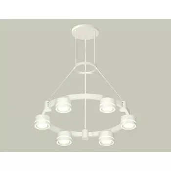 Светильник подвесной с акрилом Ambrella light, XR92031201, GX53 LED 12 Вт, цвет белый песок, белый матовый