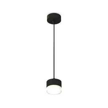 Светильник подвесной с акрилом Ambrella light, XP8111025, GX53 LED 12 Вт, цвет чёрный песок, белый матовый, прозрачный