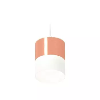 Светильник подвесной с акрилом Ambrella light, XP8122026, GX53 LED 12 Вт, цвет золото розовое, белый матовый, белый песок