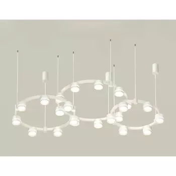 Светильник подвесной с акрилом Ambrella light, XR92082210, GX53 LED 12 Вт, цвет белый песок, белый матовый