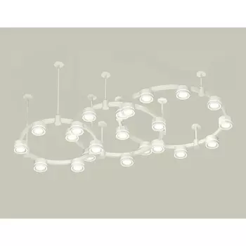 Светильник подвесной с акрилом Ambrella light, XR92212250, GX53 LED 12 Вт, цвет белый песок, белый матовый
