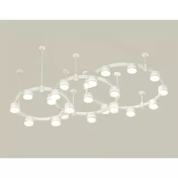 Светильник подвесной с акрилом Ambrella light, XR92212260, GX53 LED 12 Вт, цвет белый песок, белый матовый