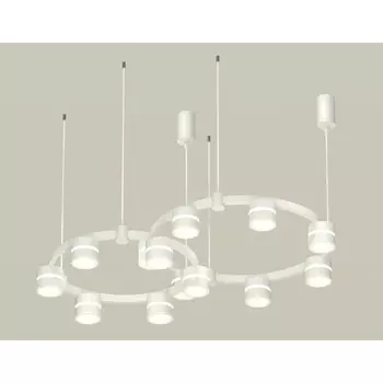 Светильник подвесной с акрилом Ambrella light, XR92081001, GX53 LED 12 Вт, цвет белый песок, белый матовый