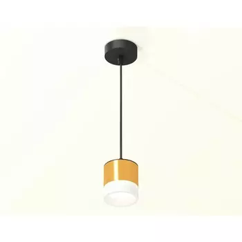 Светильник подвесной с акрилом Ambrella light, XP8121025, GX53 LED 12 Вт, цвет золото жёлтое, белый матовый, чёрный песок