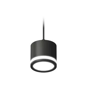 Светильник подвесной с акрилом Ambrella light, XP8111020, GX53 LED 12 Вт, цвет чёрный песок, белый матовый