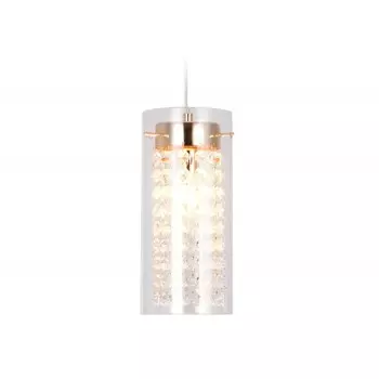 Светильник подвесной с хрусталём Ambrella light, Traditional, TR3660, E14, цвет золото