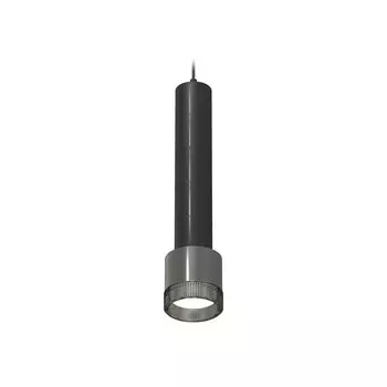 Светильник подвесной с композитным хрусталём Ambrella light, XP8115005, GX53 LED 12 Вт, цвет чёрный хром, тонированный