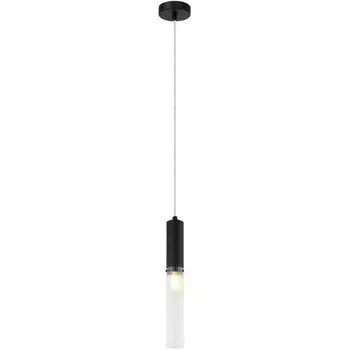 Светильник подвесной Satori 1xE14 40Вт, размер 5x5x41-150 см, цвет чёрный