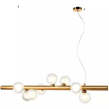 Светильник подвесной Shardin 8xG9 LED 100x28x32-150 см, цвет бронза