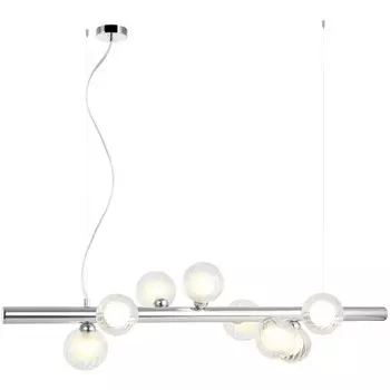 Светильник подвесной Shardin 8xG9 LED 100x28x32-150 см, цвет хром