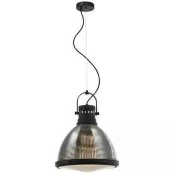 Светильник подвесной Shiner 1xE27 40Вт, размер 31x31x44,5-150 см, цвет чёрный