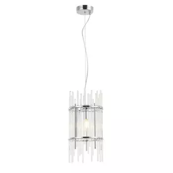 Светильник подвесной Sia 1xE14 40Вт, размер 20x20x43-150 см, цвет хром