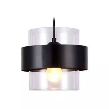Светильник подвесной со сменной лампой Ambrella light, Traditional, TR3646, E27, цвет чёрный