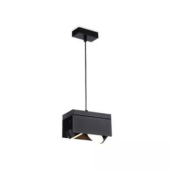 Светильник подвесной со сменной лампой Ambrella light, GX Standard tech, TN70859, 2хGX53, цвет чёрный песок