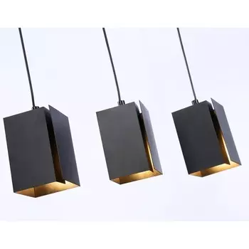 Светильник подвесной со сменной лампой Ambrella light, Techno, TN5141, E27, цвет чёрный