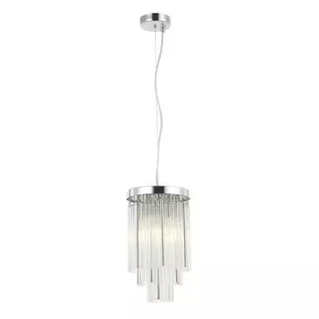 Светильник подвесной Style rain 1xE14 40Вт, размер 20x20x40,5-150 см, цвет хром