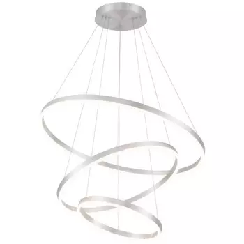 Светильник подвесной светодиодный Planetary 3xLED 110Вт, размер 80x80x30-130 см, цвет хром