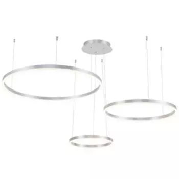 Светильник подвесной светодиодный Planetary 3xLED 110Вт, размер 80x80x30-130 см, цвет хром