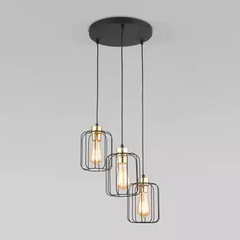 Светильник подвесной TK Lighting Galaxy New 4715, E27, 1х60Вт, 350х350х970 мм, цвет чёрный