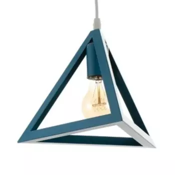 Светильник BayerLux Подвес BayerLuxной "Треугольник" 1x40Вт E27 синий 16х16х18-116 см