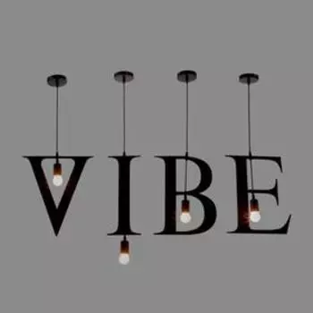 Светильник подвесной "VIBE" 4х40Вт E27 черный