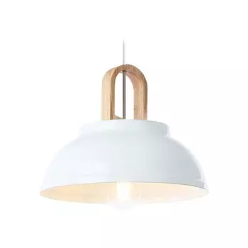 Светильник подвесной в стиле лофт Ambrella light, Traditional, TR8190, E27, цвет белый, светлое дерево