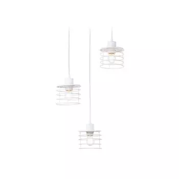 Светильник подвесной в стиле лофт Ambrella light, Traditional, TR8078, 3хE27, цвет белый