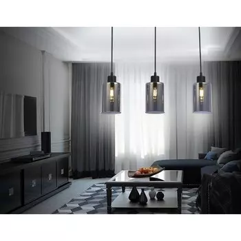 Светильник подвесной в стиле лофт Ambrella light, Traditional, TR3698, 3хE27, цвет чёрный