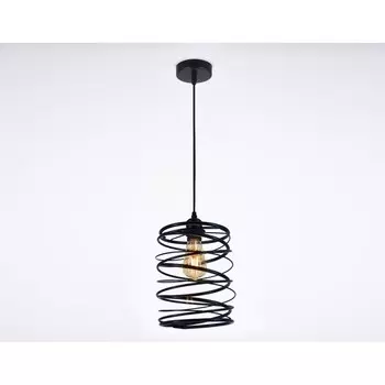 Светильник подвесной в стиле лофт Ambrella light, Traditional, TR8401, 1хE27, цвет чёрный