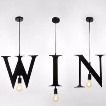 Светильник подвесной "WIN" 3х40Вт E27 черный