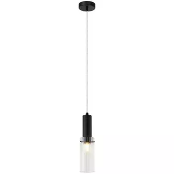 Светильник подвесной Wunder 1xE14 40Вт, размер 8x8x35-150 см, цвет чёрный