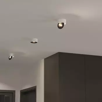 Светильник потолочный акцентный Elektrostandard, Glide LED 8 Вт, 100x100x45 мм, IP20, цвет белый, чёрный