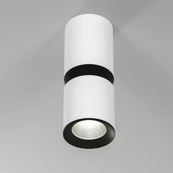 Светильник потолочный акцентный Elektrostandard, Kayo LED 12 Вт, 60x60x155 мм, IP20, цвет белый, чёрный