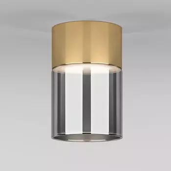 Светильник потолочный акцентный Elektrostandard, Lumen LED 10 Вт, 80x80x120 мм, IP20, цвет латунь
