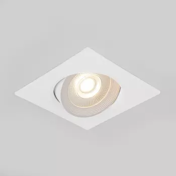 Светильник потолочный акцентный Elektrostandard, Plasti LED 6 Вт, 90x90 мм, IP20, цвет белый
