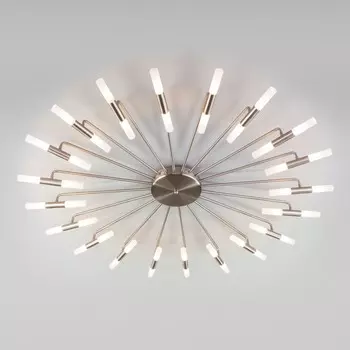 Светильник потолочный Bogate's Bastone 349, G4, 40х3Вт, 1200х1200х88 мм, цвет никель