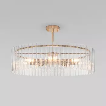 Светильник потолочный Bogate's Flamel 373/8, E14, 8х60Вт, 700х700х380 мм, цвет золото