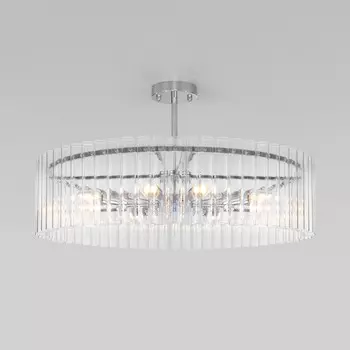 Светильник потолочный Bogate's Flamel 374/8, E14, 8х60Вт, 700х700х380 мм, цвет хром