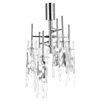 Светильник потолочный Crystal Lux, Primavera 2751/106, G9, 6х60 Вт, 55х24х30 см, цвет хром